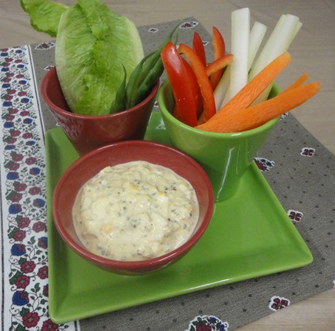 アレンジタルタルの野菜ディップ