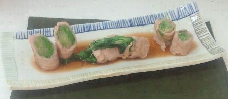 水菜のハリハリ肉巻き