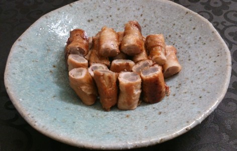 みょうがだけの肉巻き