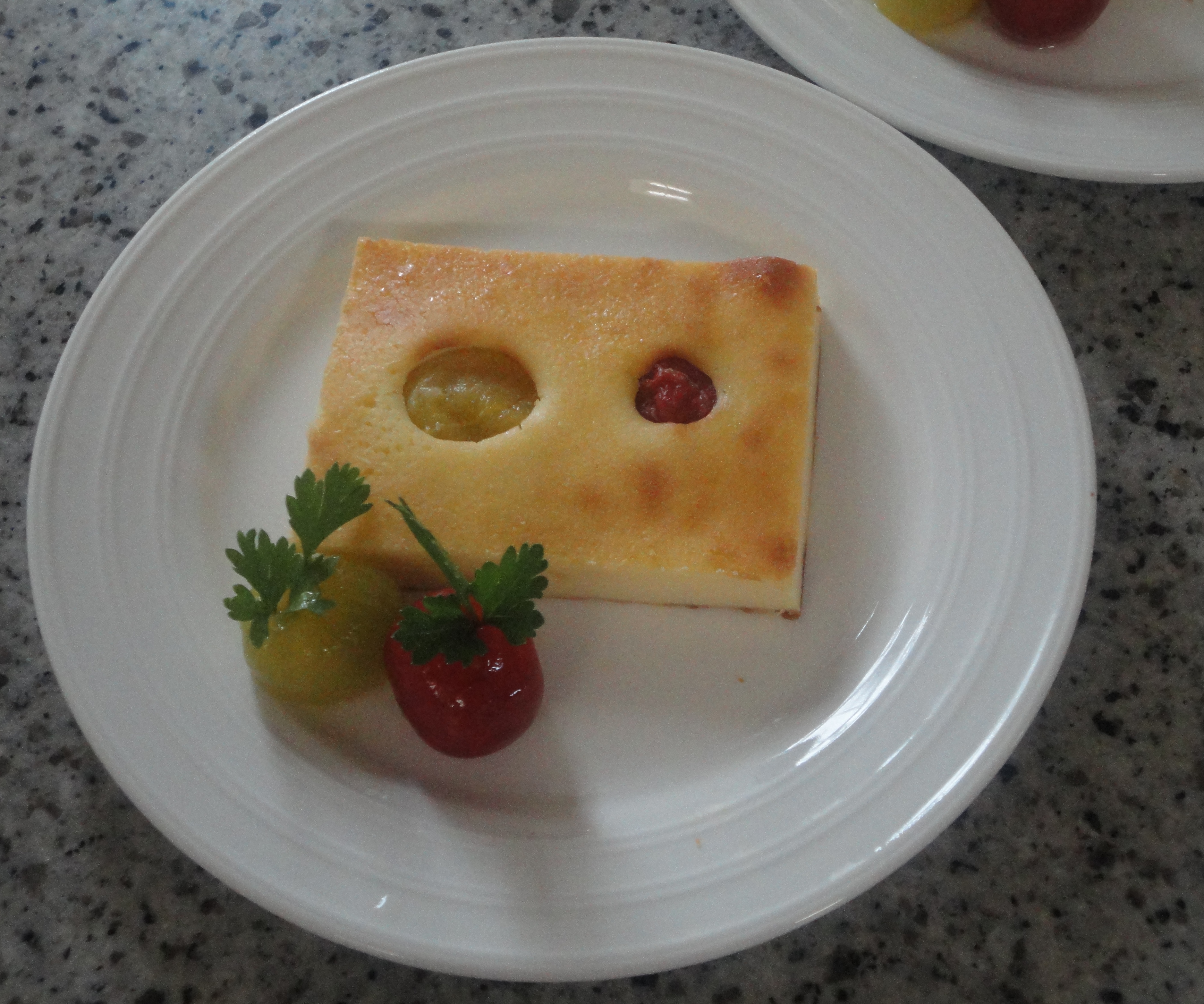 ミニトマトのチーズケーキ