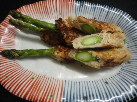 アスパラつくね