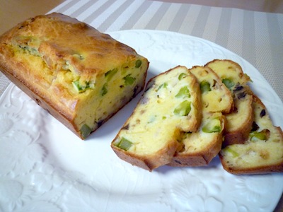 アスパラとマッシュルームのケークサレ