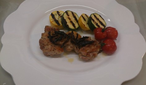 ドライトマトオリーブオイルのチキンソテー