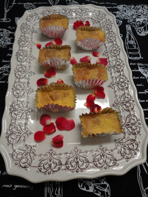 かぼちゃの焼きプリン（ミニパウンドケーキ型）