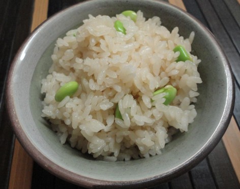 夏の茶飯～枝豆入り