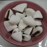 マシュマロをカットする