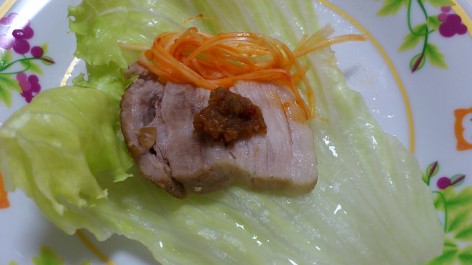 赤唐辛子みぞon肉