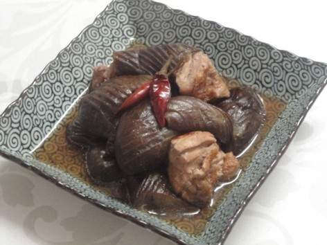 茄子と鶏の煮物