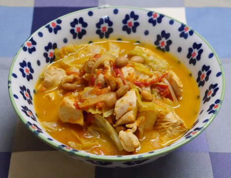 炒り豆で！チキンゴロゴロ節分スープ