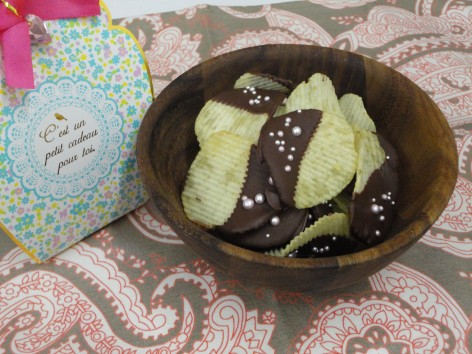 ポテトチップチョコレートコーティング