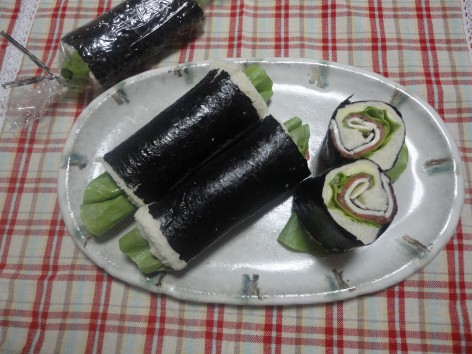 恵方巻き気分☆ロールサンド