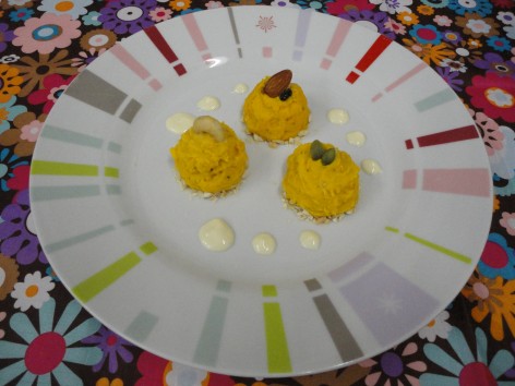 カボチャ練り切り風